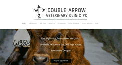 Desktop Screenshot of doublearrowvet.com