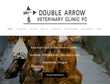 Tablet Screenshot of doublearrowvet.com